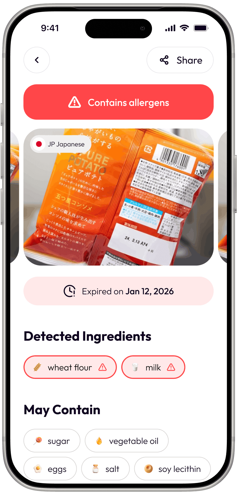 Scan and get instant AI analysis