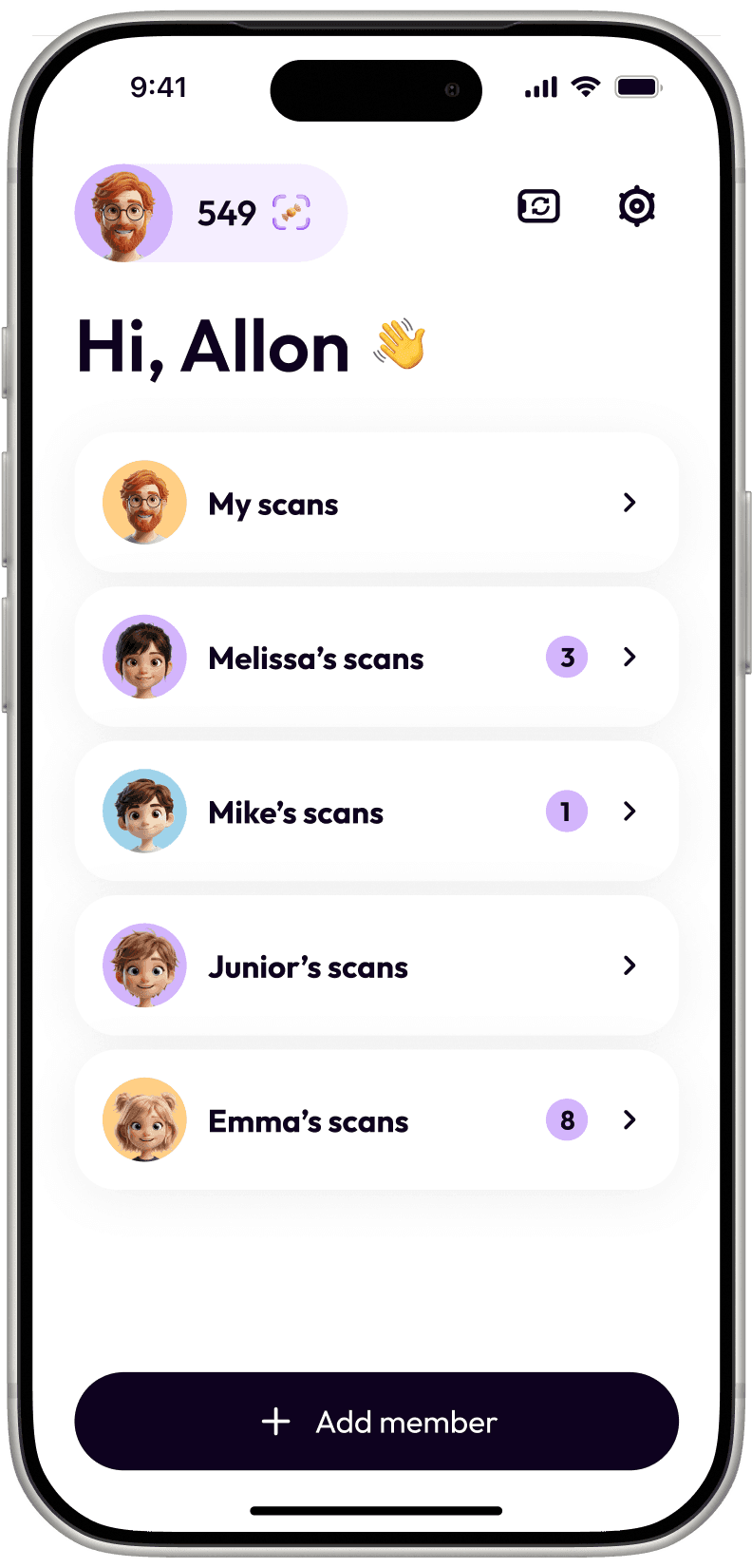 Instantly communicate allergies anywhere