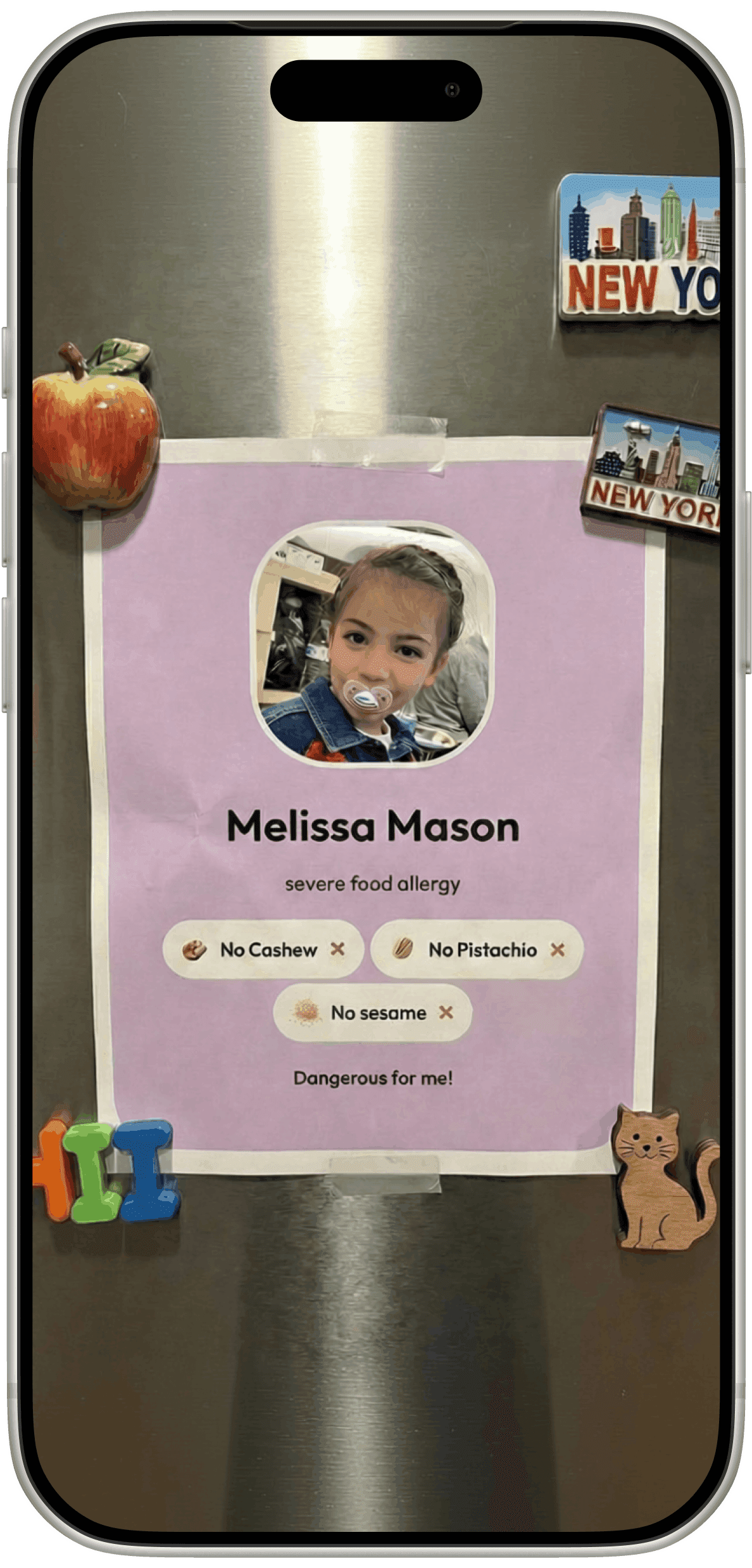 Create allergy posters in seconds